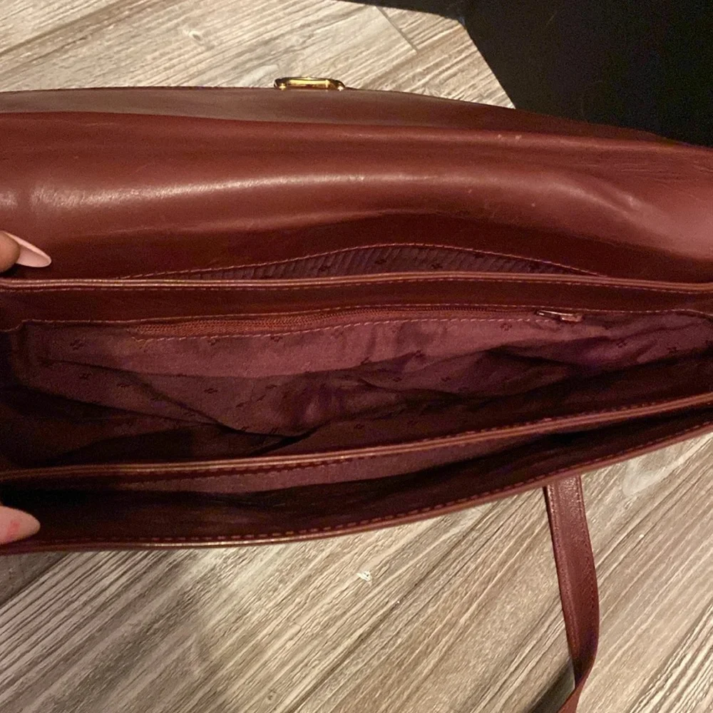 Vintage Cartier Burgundy  Calf Leather  Bag - Picture 15 of 16